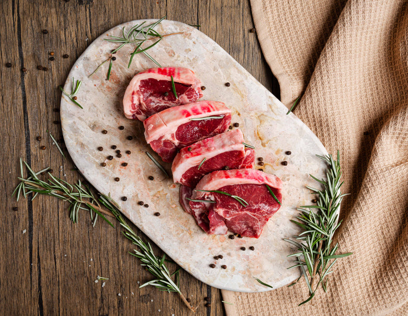 Grass Fed Lamb Loin Chops (4 pieces) ~400g